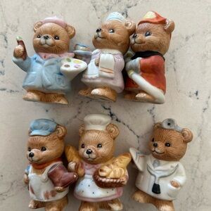 Adorable Bear Figurine Collection